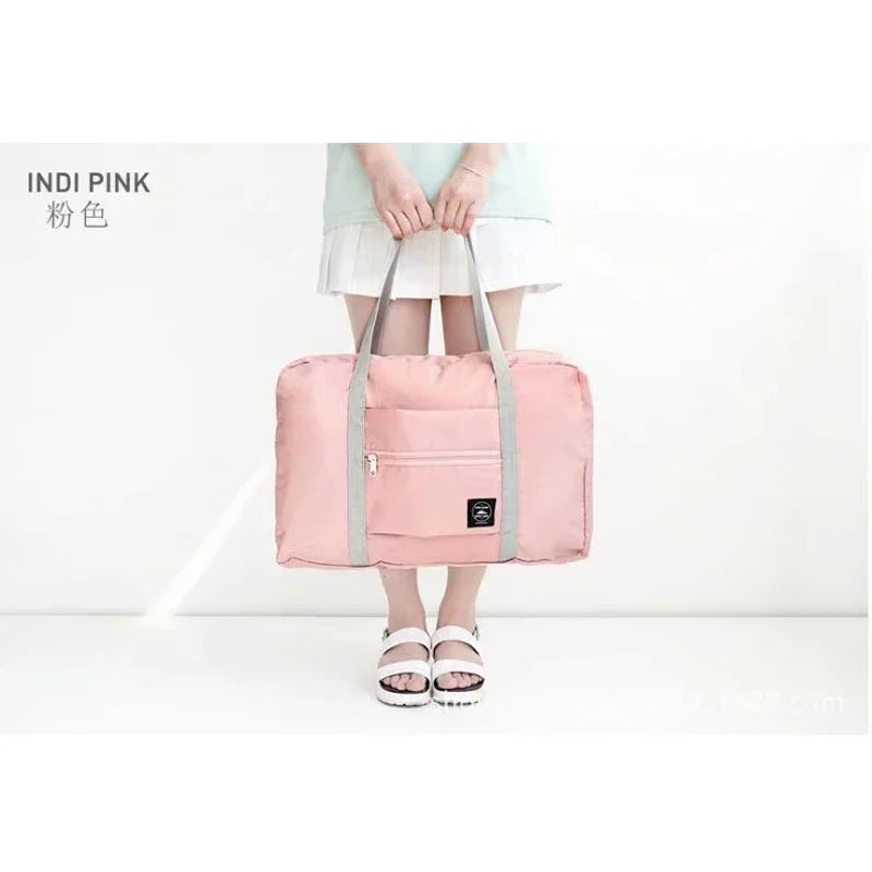 Foldable Travel Bags Nylon Large Capacity Bag Luggage WaterProof Handbags Women Men Travel Storage Clothes Packaging Organizer