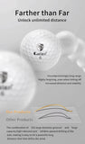 Caiton 50pcs 3-Layer Golf Balls - 332 Dimple, Max Distance, Spin Control, Durable, Accurate - Ideal for Training & Play