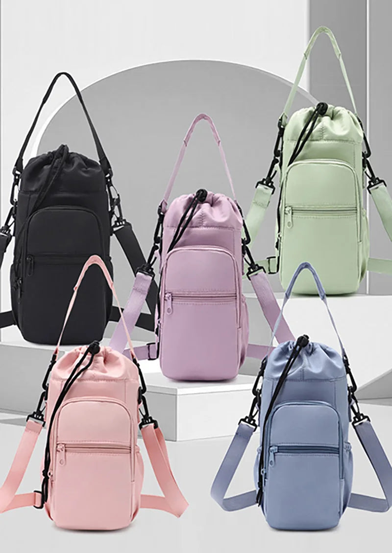 Outdoor Bottle Protective Cover Cell Phone Storage Bag Small Messenger Bag Travel Pocket Bag for Water Bottle Accessories