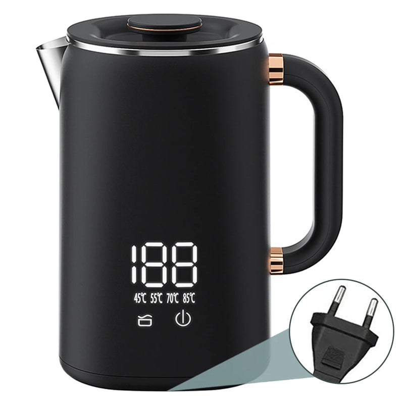 Electric Water Boiler Kettle for Tea Coffee 5 Levels Temperature Control Auto Shut Off Double Layer Insulated Hot Water Kettle