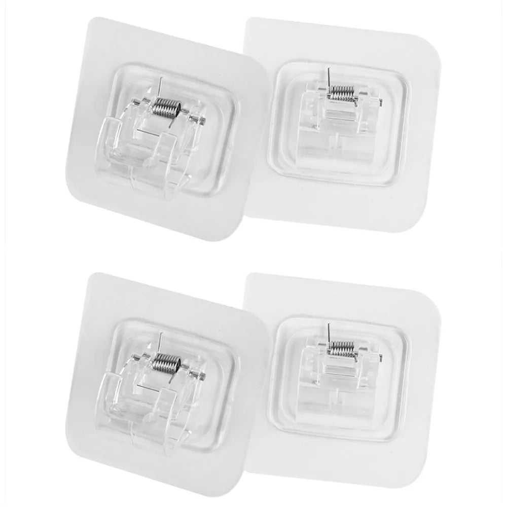 Barras de cortina con resorte de tensión, duraderas, de longitud ajustable, extensibles, telescópicas, para baño, cocina y armario, sin taladro.
