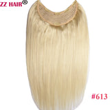 ZZHAIR 100% Brazilian Human Remy Hair Extensions 120g-200g 16"-26" U Piece Wig Clip-in Natural Straight