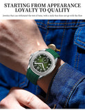 NIBOSI Luxury Men‘s Watches Business Waterproof Male Clock Luminous Silicone Band Date Square Quartz Man Watches Reloj Hombre