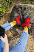 Men Climbing Shoes Big Size Women Sneakers Outdoor Hiking Trainers Anti-slip Comfortable Walking Sport Shoes Couple Travel Shoe