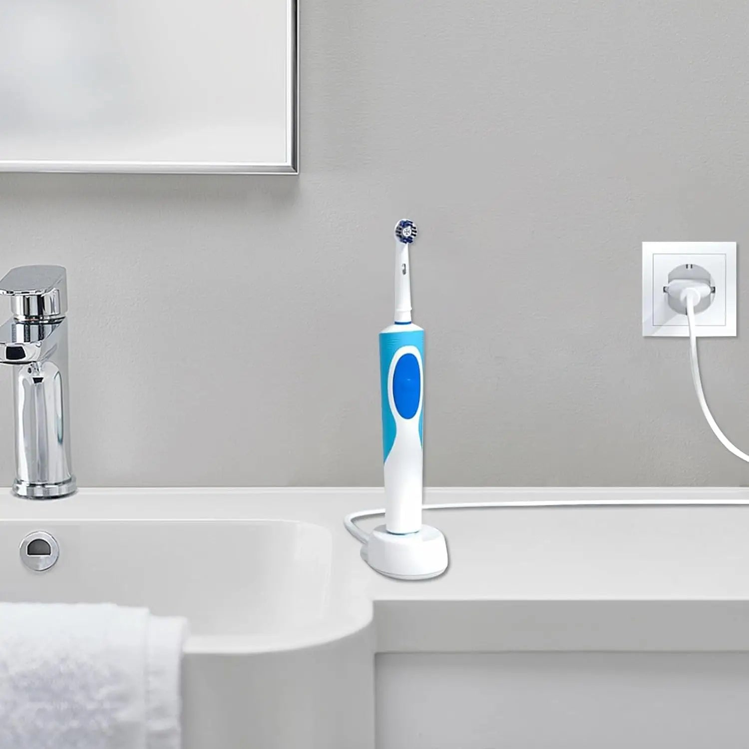 LISI Charger Fit for Oral B Braun Electric Toothbrush iO Series 3 4 5 6 1000/3000/5000/7000/7500 Waterproof Inductive Base