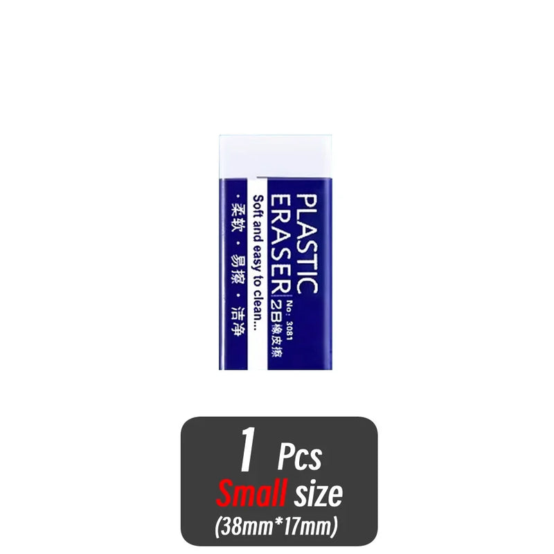 1/10/30pcs 2B Eraser Clean and Mess Free Student Exam Office Sketch Soft Eraser for Kids Correction Supplies Pencil Rubber