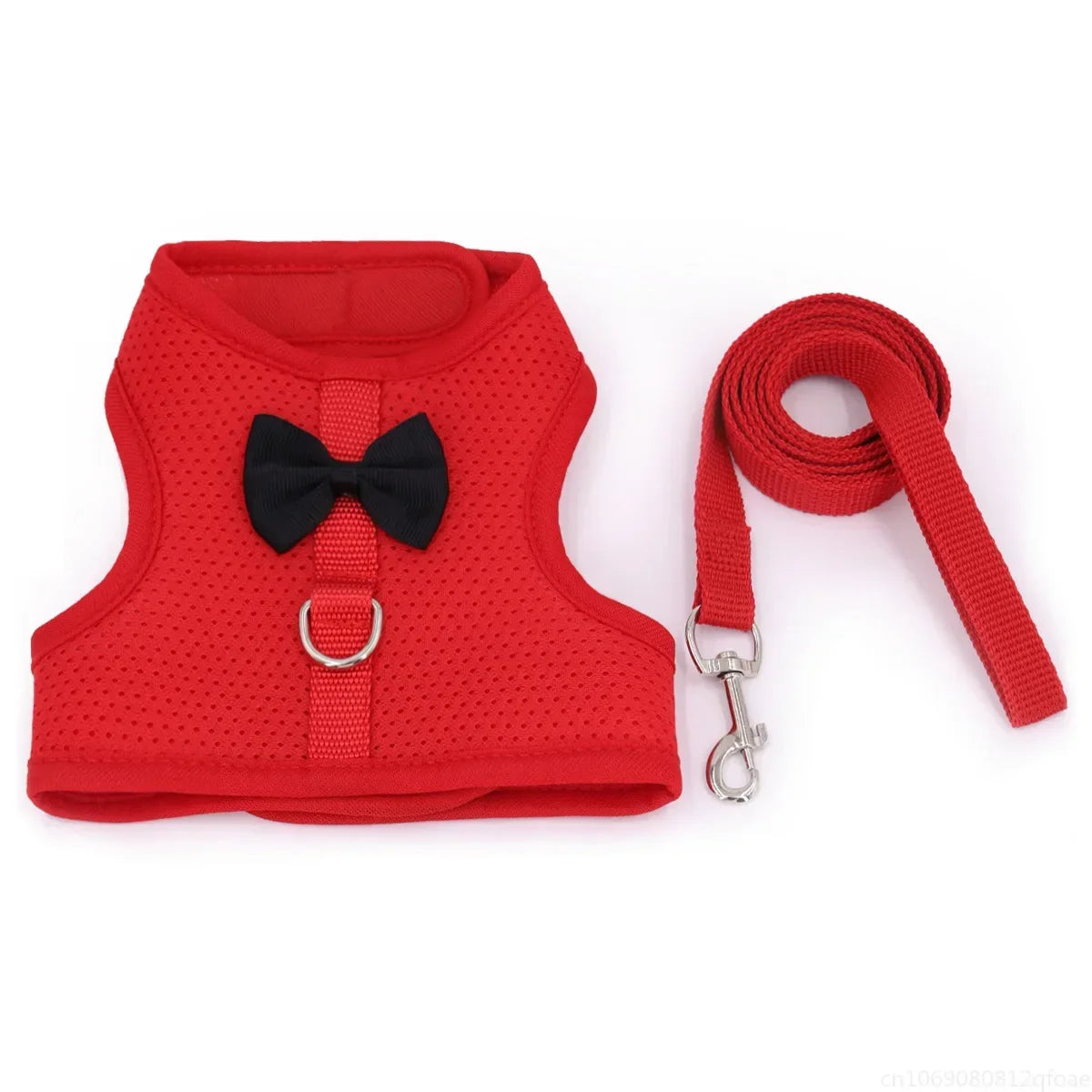 Rabbit Harness Soft Mesh Small Pet No Pull Comfort Padded Vest for Bunny Guinea Pigs Squirrels and Other Small Animal