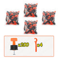 51-204Pcs Floor Tile Leveling System Clips Spacers Porcelain Ceramic Leveler Kit For Tile Laying Wall Fixing Construction Tools