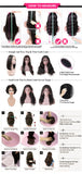 Peruca lace 360 cabelo humano cacheado HD - alta densidade 250%