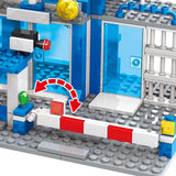Police station building blocks, children's educational building block toys, Christmas gifts, birthday gifts (503 pieces)