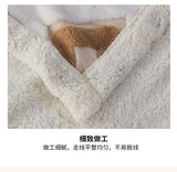 Flannel Warmth Autumn Winter Blanket Keep Warm Comfortable Jacquard King Size Blankets Skin Friendly Geometric Nap Comforter