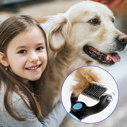 Cepillo profesional para quitar el pelo de mascotas, removedor de nudos, peine para cachorros y gatos, suministros para el cuidado de perros.