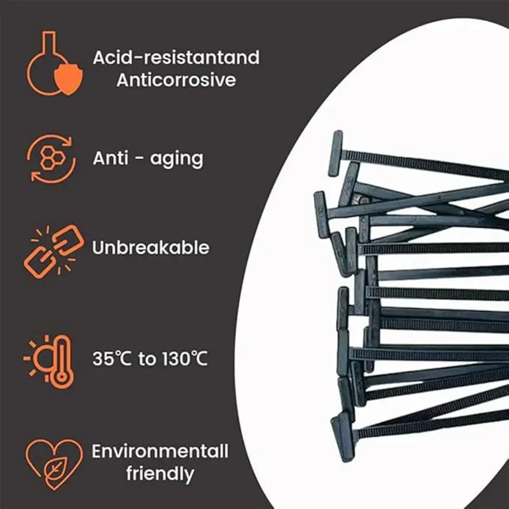 Universal Nylon Cable Tie Buckle Auto Fastener Screw Replacement Clip Car Fender Trunk Engine Guard Panel Wire Management Secure