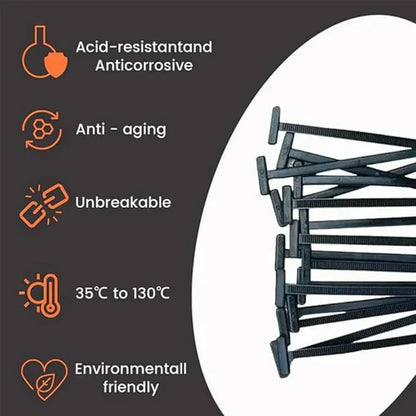 Universal Nylon Cable Tie Buckle Auto Fastener Screw Replacement Clip Car Fender Trunk Engine Guard Panel Wire Management Secure