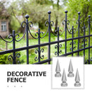 4pcs 19mm Stainless Steel Conical Toppers for Square Tubes Outdoor Garden Railings Finial Tops Garden Fence Iron Wrought Iron