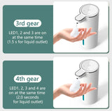 380ML Touchless IPX5 Waterproof 4-Gears Adjustable Foam/Gels Automatic Sense Soap Dispenser Electric Hand Dish Washing Machine