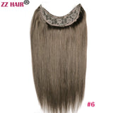 ZZHAIR 100% Brazilian Human Remy Hair Extensions 120g-200g 16"-26" U Piece Wig Clip-in Natural Straight