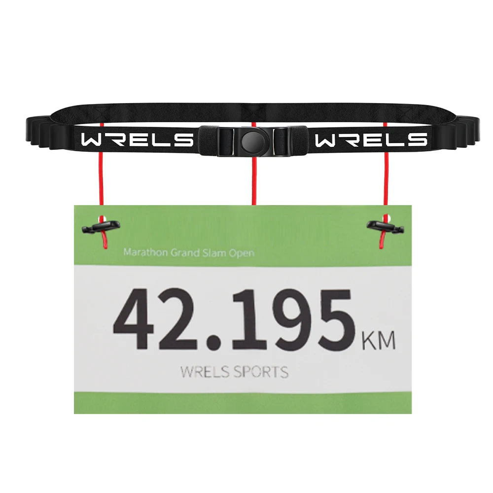 WRELS Outdoor Running Waist Belt Unisex Triathlon Marathon Race Number Belt Running Outdoor Sports Gym Fitness Sport Accessories