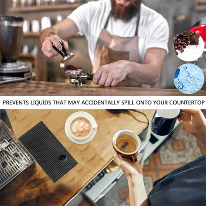 PVC Bar Mat Anti-slip Cafe Bar Mats Home Cup Mat Waterproof Heat Resistant Durable Drain Bar Service Spill Mat for Home Bar Cafe