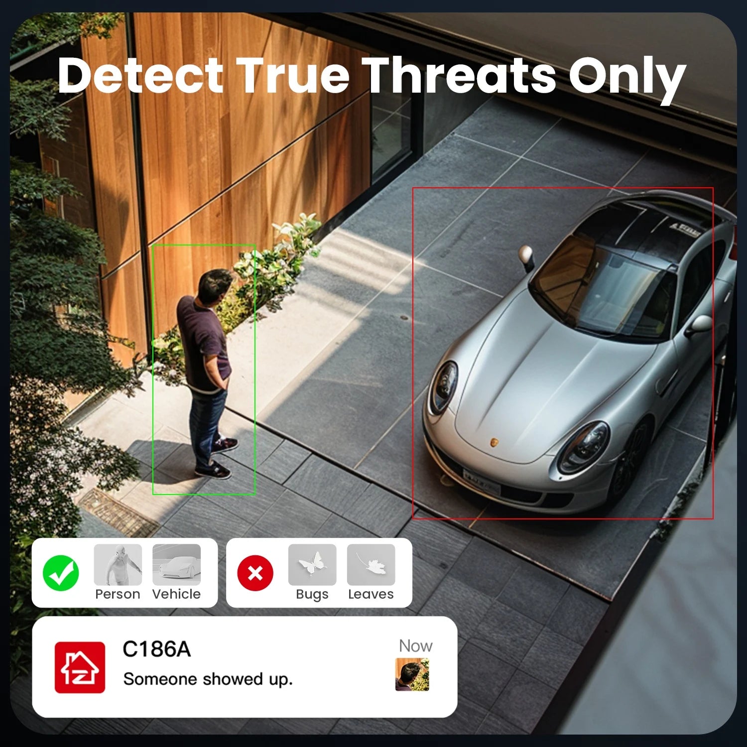 ZOSI C186A 4K 8MP/5MP Aurora Lux WiFi Camera True Full Color Night 2.4/5GHz WiFi AI Detection Outdoor HD CCTV Video Surveillance