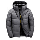 -20 Degree Down Jacket Male Winter Parkas Men White Duck Down Jacket Hooded Outdoor Thick Warm Padded Snow Coat Oversize M-4XL