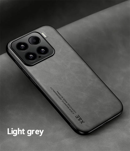 Funda For Xiaomi 15 5G Case Leather Car Magnetic Holder Phone Cover For Xiaomi 15 Pro Xiaomi15 Mi15 15Pro Soft TPU Protect Coque