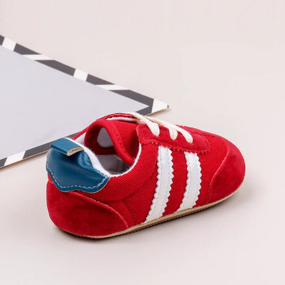 Hot Selling Baby Casual Sports Shoes Spring and Autumn Girls and Boys High Quality PVC Sole Anti Slip Prewalker Shoes BLS4034