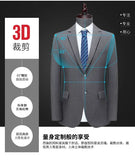 8XL Suit (Blazer+pants) Fashion Business Gentleman Italian Style Slim Solid Color Professional Suit Wedding Groom Best Man Suit