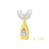 Children's 360 Degree Infant U-shaped Toothbrush Baby Health Teethers Soft Silicone Baby Brush Kids Teeth Oral Care Cleaning