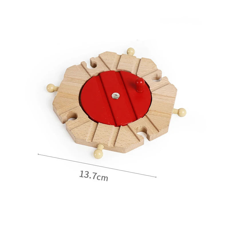 Wooden Train Track Toys Railway Rails Accessories Fit Thomas Train Road Connector Bridge Wood Railway Children Boy Christmas Gift