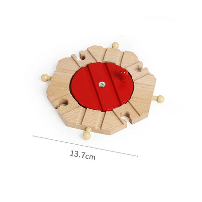 Wooden Train Track Toys Railway Rails Accessories Fit Thomas Train Road Connector Bridge Wood Railway Children Boy Chrismas Gift