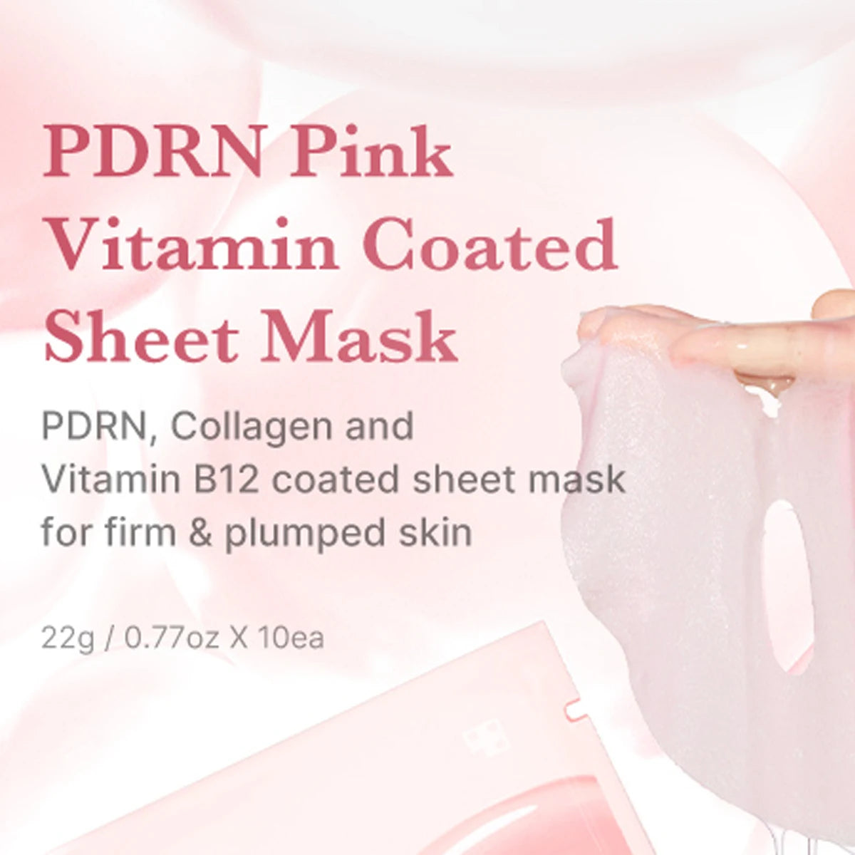 medicube Salmon DNA PDRN Pink Vita Coating Sheet Mask 10ea, Hydrogel Sheet Technology, Korean Skincare, K-Beauty, Korean Makeup
