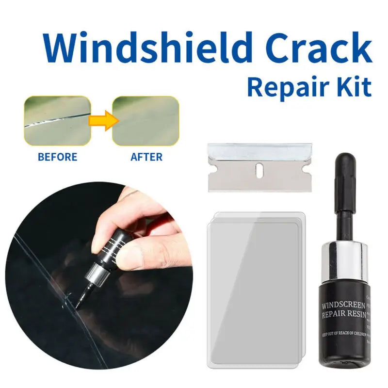 5PCS Automotive Glass Nano Repair Fluid Car Windshield Resin Crack Tool Kit Universal Car Windscreen Glass Scratch Crack Restore