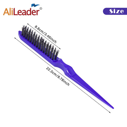 Cepillo de pelo de nailon de alta calidad para mujer, 1 unidad, para peinar el cabello, cola de caballo, esponjosa, de viaje, accesorios de peluquería.