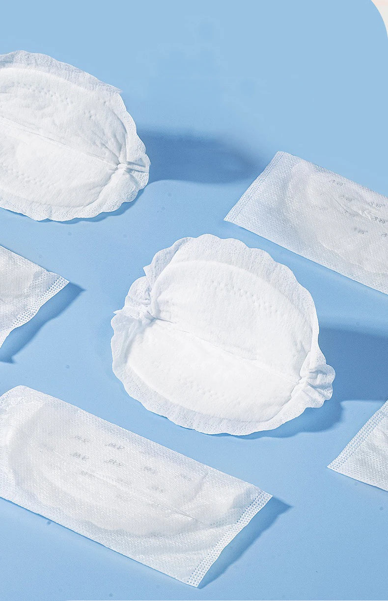 30 Pcs Disposable Breastfeeding Nursing Pads Breathable Dry Slim Super Absorbency Cotton Anti-Leak Pads During Lactation