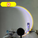 RnnTuu Led USB Sunset Lamp Projector Home Decor Night Light Portable Mood Light For Living Room Wall Photography Neon Lights