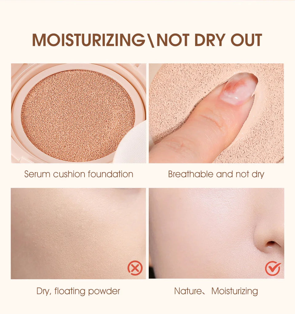 Wholesale O.TWO.O Air Cushion BB Cream 3 Colors Fuller Coverage Waterproof Long-lasting Concealer Cushion Compact Face Makeup