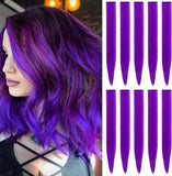 KIt 10 mechas coloridas de cabelos com clip invisível extensões sintéticas praticas