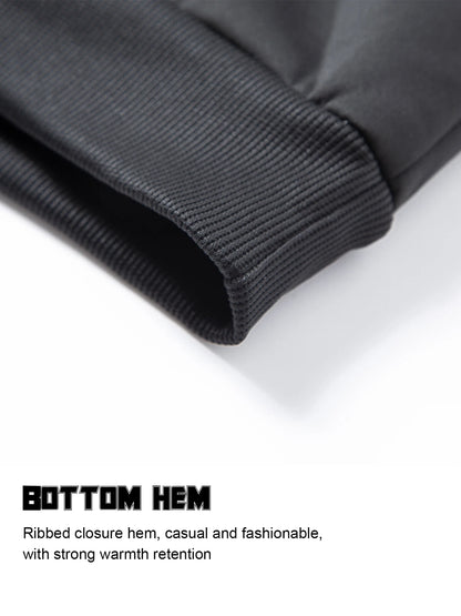 Men's Winter Lambswool Jackets Plus Size Zipper Hoodies Winter Warm Coats Long Sleeved Jacket Casual Coat Tops Clothing