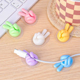 Finger Shape Cable Clips Holder Cute Charging Cord Management Home Office Car Desk Tidy Self-Adhesive Cable Winder Organizer