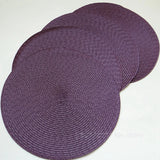 Round Placemats Set, Braided Circle Place Mat, Washable Table Mats for Kitchen Dining Table, Mixed Color Non-Slip Place Mats
