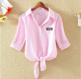 2025 New Women's Tops Fashion Women Summer Chiffon Blouse Short Sleeve Casual Shirt White Ropa Mujer Blusas Feminino