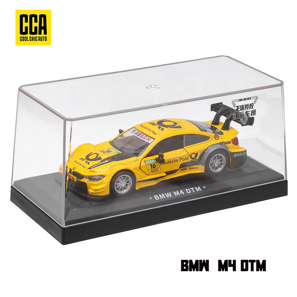 CCA 1:43 BMW Gulf Oil Station Shell Station McLaren Lamborghini Series Racing Alloy Car Model Toy Car Casting Pullback Function