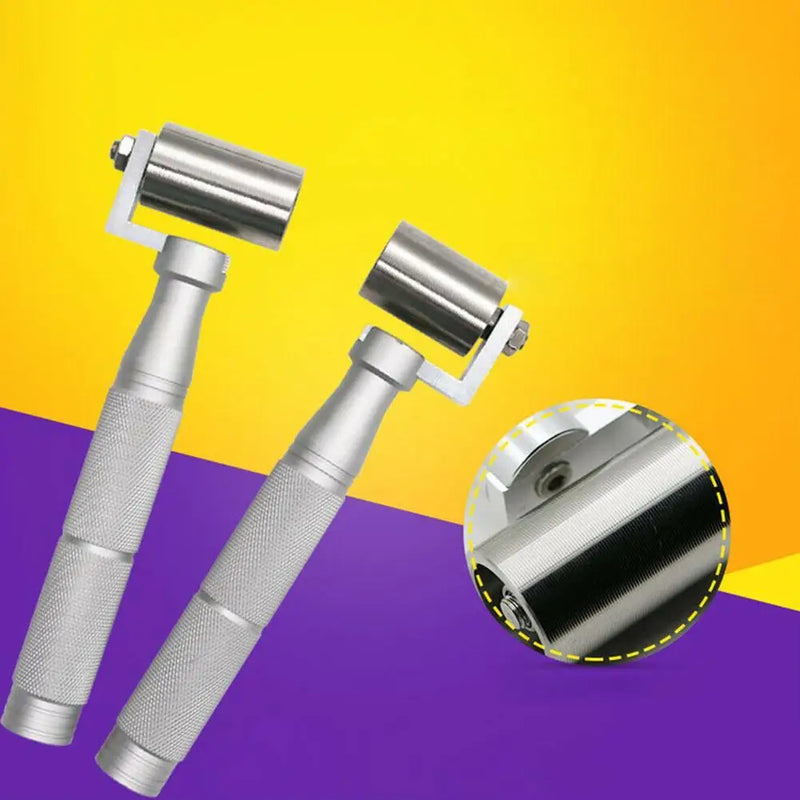 34/40mm Steel Flat Pressure Roller For Wallpaper Gaps DIY Wallpaper Seam Rolling Tool Paint Plate Hand Wheel Rollers X5G4