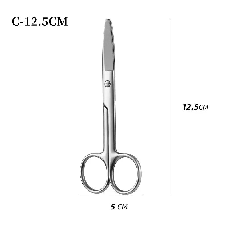 Stainless steel Surgical Straight Bend tip surgical instruments stitches tissue Scissors Medical Emergency Field Equip Shearing