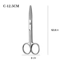 Instrumentos quirúrgicos de acero inoxidable con punta recta y curva, para suturar tejidos, tijeras, equipo médico de emergencia para campo.