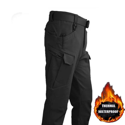 Chaquetas SoftShell de invierno para hombre, pantalones tácticos, para acampar, senderismo, caza, pesca, sudaderas de forro polar, abrigos, tallas S-5XL, pantalones cargo para exteriores.