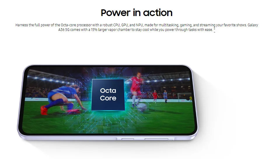 Samsung galaxy a36 5g - 8gb + 128gb 50mp camera 6.7" screen eu version samsung wallet slim glass back 5000mah battery IP67