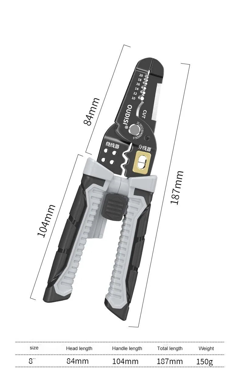 Wire Stripper Decrustation Pliers Multi Tool Ire Stripper Electric Cable Stripper Cutter Multifunctional Wire Repair Tool Pliers