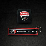 Motorcycle Embroidery Front Fluid Oil Brake Reservoir Sock Cover for Ducati Monster Panigale Diavel Superleggera V4 V2 Scrambler